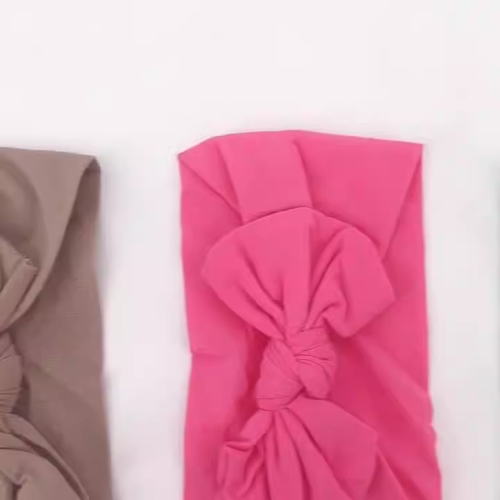 Soft and Comfortable Nylon Butterfly Tie Hair Band - Image 38