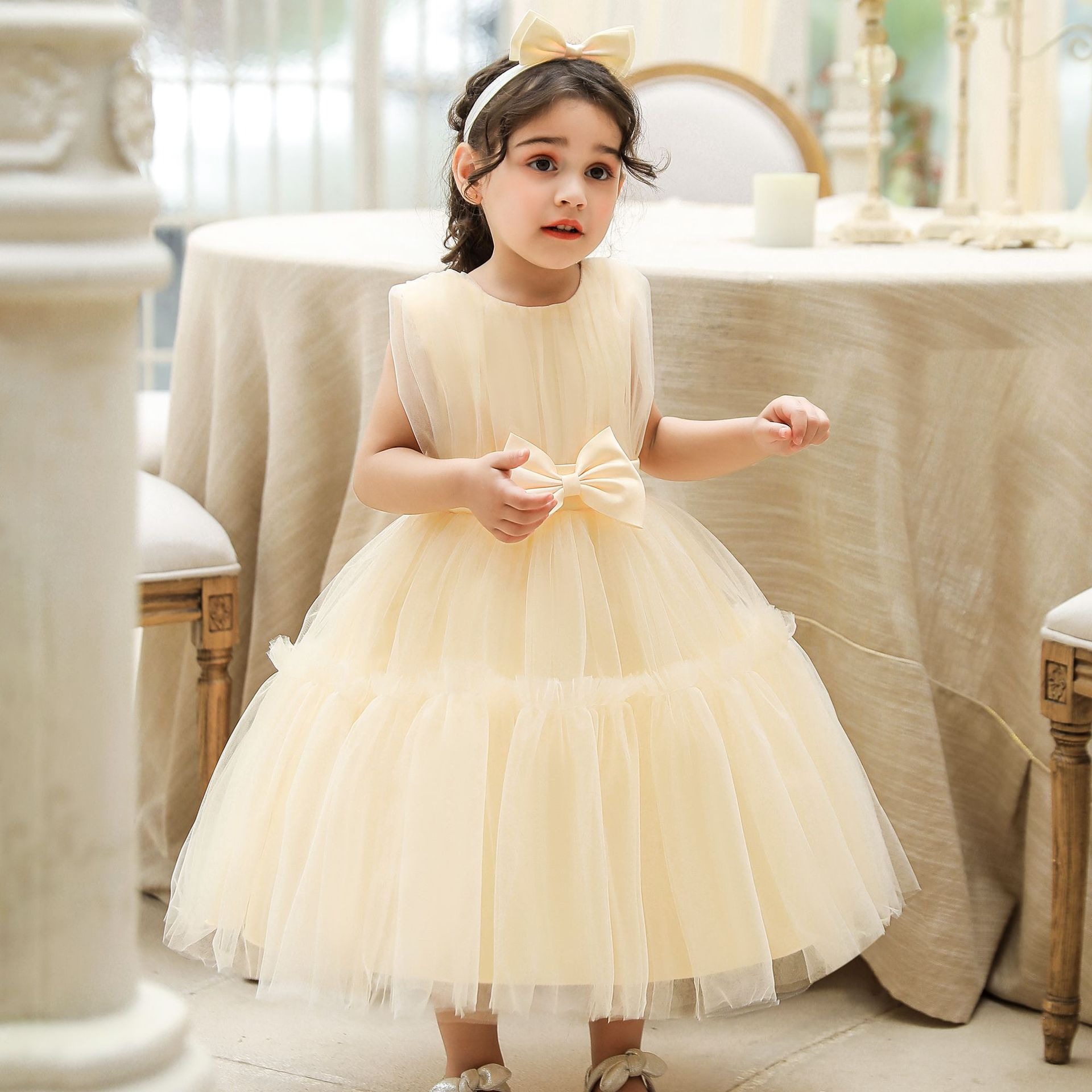 Children's mesh dress princess dress - Image 12