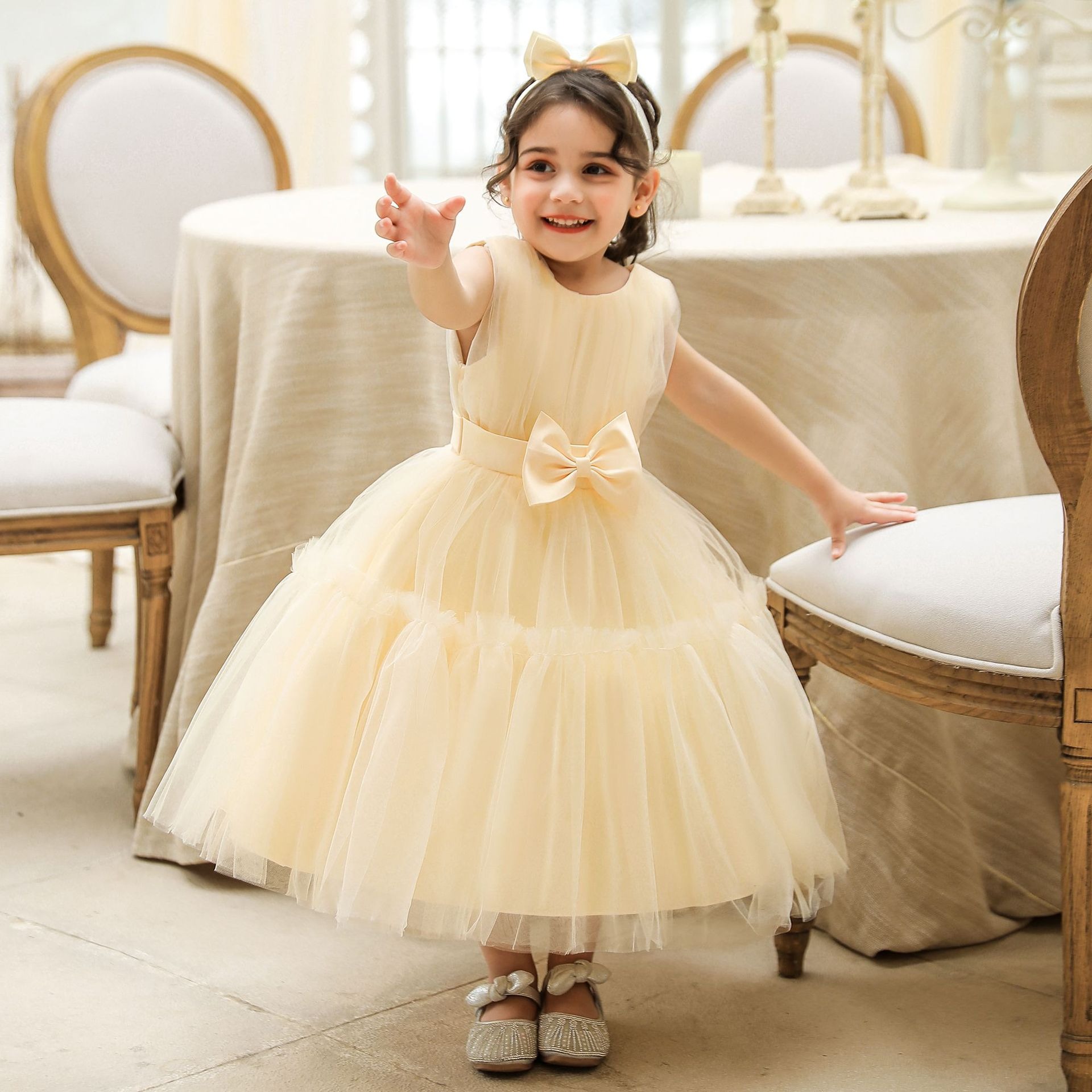Children's mesh dress princess dress - Image 8