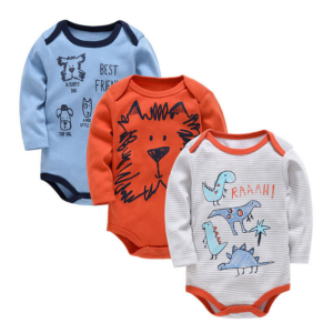 Baby Boys Girls Bodysuit 6 PCS 3 PCS Long Sleeve 100% Cotton Baby Clothes 0-12 months Newborn body bebe Jumpsuit Clothing