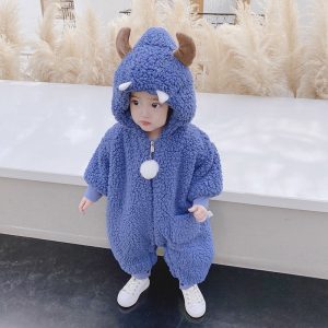 Baby Clothes Autumn and Winter Suit Baby Outwear Thickened Bodysuit