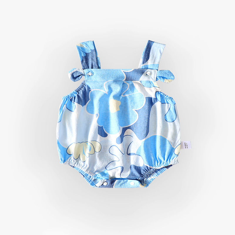 Baby Summer Thin Section Female Baby Suspender One-Piece Clothes Princess Summer Clothes Triangle Rompers - Image 5