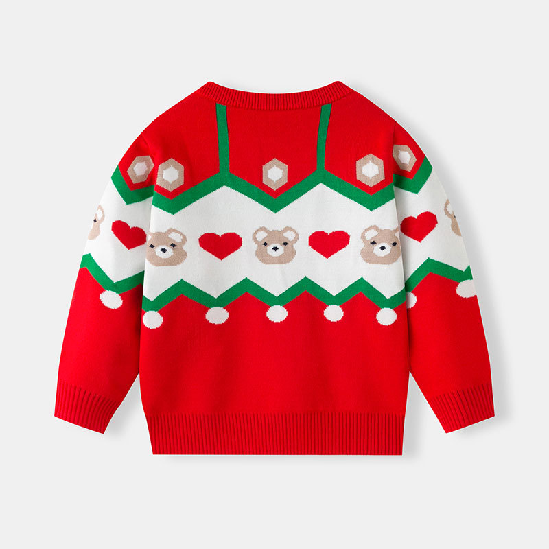 Christmas cartoon pullover baby base knitted sweater - Image 3