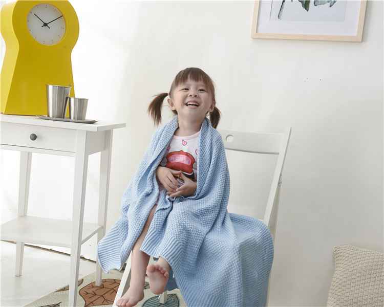 Summer Cotton Baby Knitted Wild Shawl Wool Blanket - Image 12