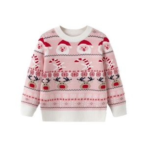 Santa Claus baby base knitted sweater children's pullover sweater