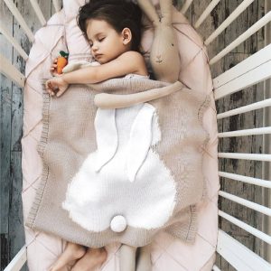 Children's Nap Blanket Baby Boys and Girls Knitted Blanket