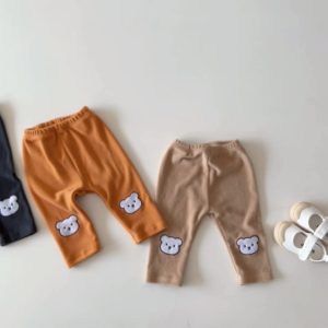 Children's spring leggings baby spring velvet thin leggings baby trousers baby big PP pant