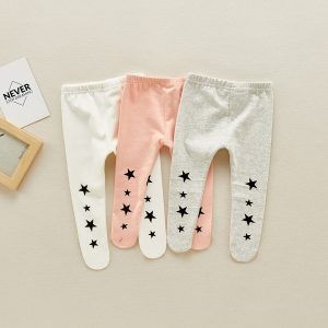 ins spring baby cute polka dot eye pantyhose cotton wild pantyhose plus velvet