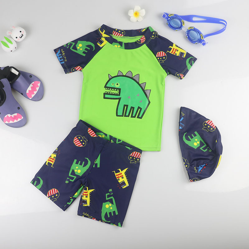 Children's Swimsuit Boy Boy Split Dinosaur Quick-Drying Sunscreen Baby Ins Swimming Trunks Swimsuit - Image 5