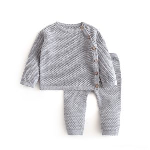 Infant Baby Sweater Suit Autumn Winter Girl Knitting Sweater Set