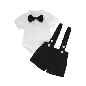 Mini Gentleman Outfit Newborn Baby Boy Formal Costumes
