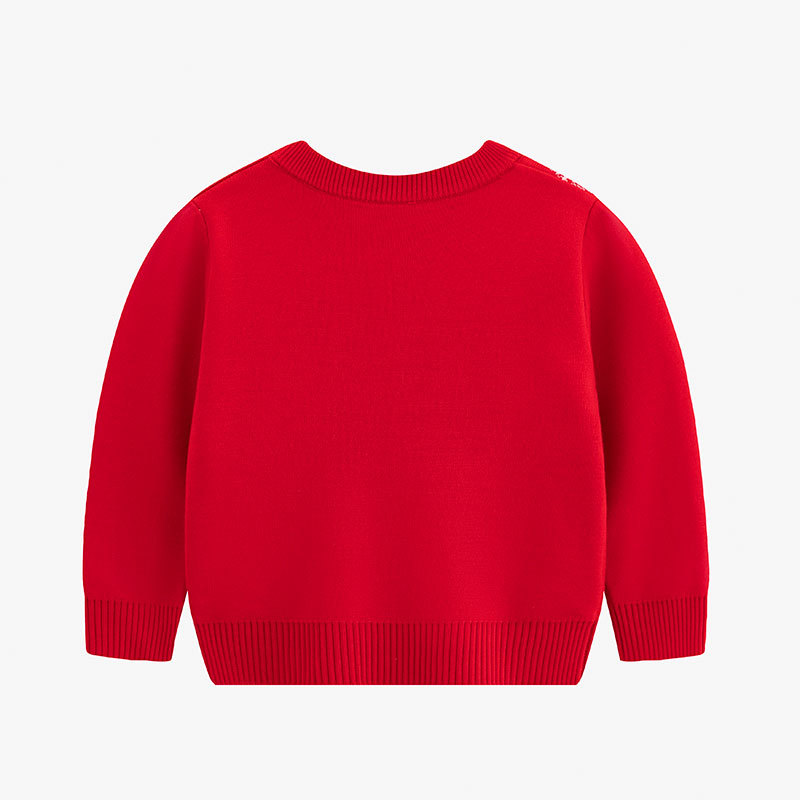 Children's cartoon Christmas sweater penguin baby base pullover knit sweater - Image 2