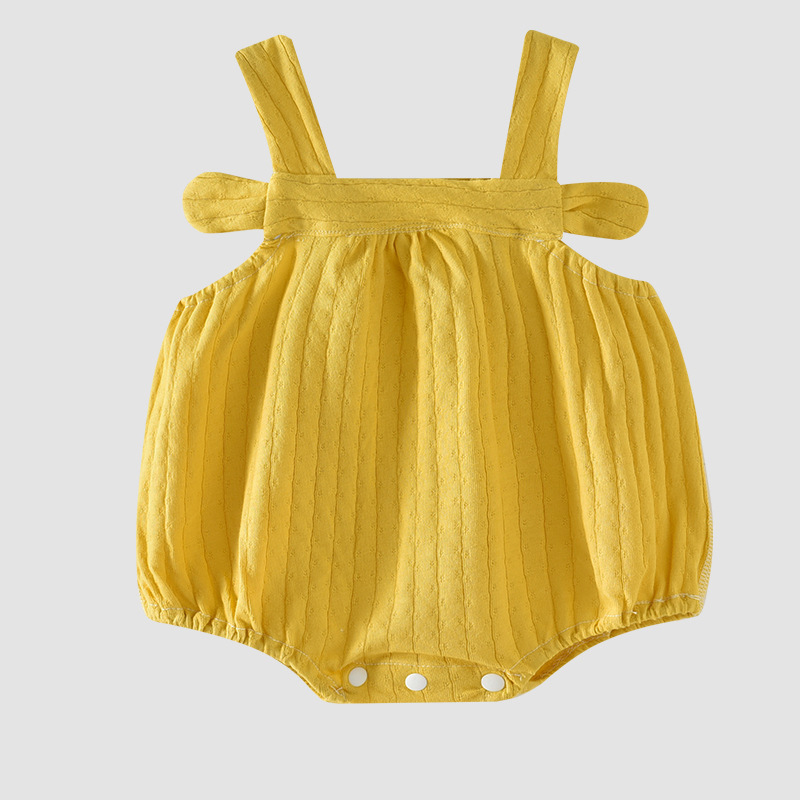 Baby Summer Thin Section Female Baby Suspender One-Piece Clothes Princess Summer Clothes Triangle Rompers - Image 4