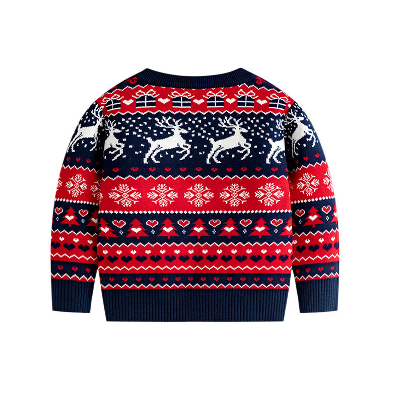 Christmas Children's Elk Sweater Baby Undercover Knitted Sweater - Image 2