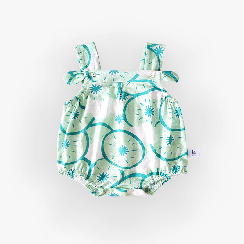 Baby Summer Thin Section Female Baby Suspender One-Piece Clothes Princess Summer Clothes Triangle Rompers - Image 8
