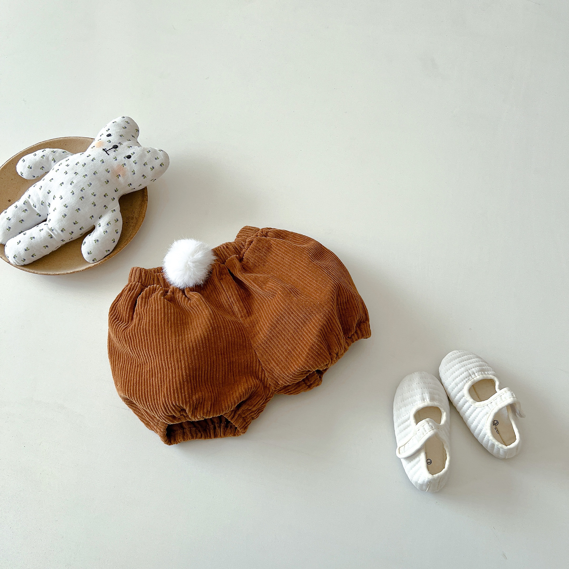 Boys and girls baby spring PP pants baby corduroy pants - Image 7