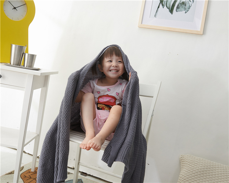 Summer Cotton Baby Knitted Wild Shawl Wool Blanket - Image 5