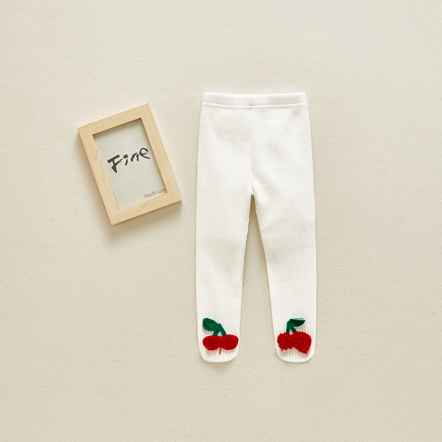 Spring and autumn new baby cute cherry leggings cotton wild pp pantyhose - Image 5