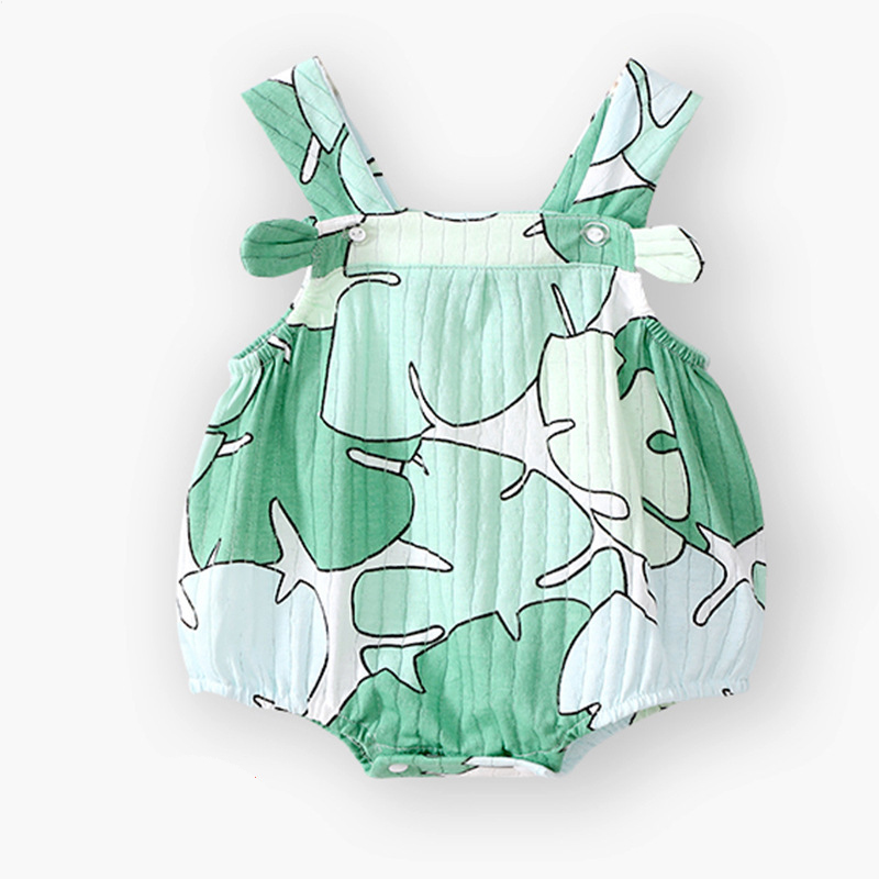 Baby Summer Thin Section Female Baby Suspender One-Piece Clothes Princess Summer Clothes Triangle Rompers - Image 9