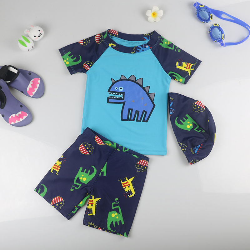 Children's Swimsuit Boy Boy Split Dinosaur Quick-Drying Sunscreen Baby Ins Swimming Trunks Swimsuit - Image 6