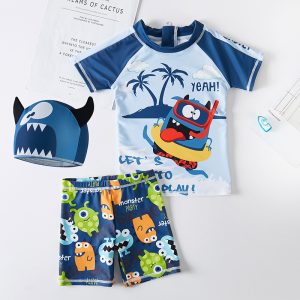 Swimming Trunks Cute Cartoon Boy Swimsuit Quick-Drying Sunscreen Baby Infant Child Swimsuit