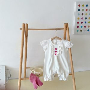 Baby Summer Romper Girl Baby Lace Outing Clothes Newborn Cotton Thin Section