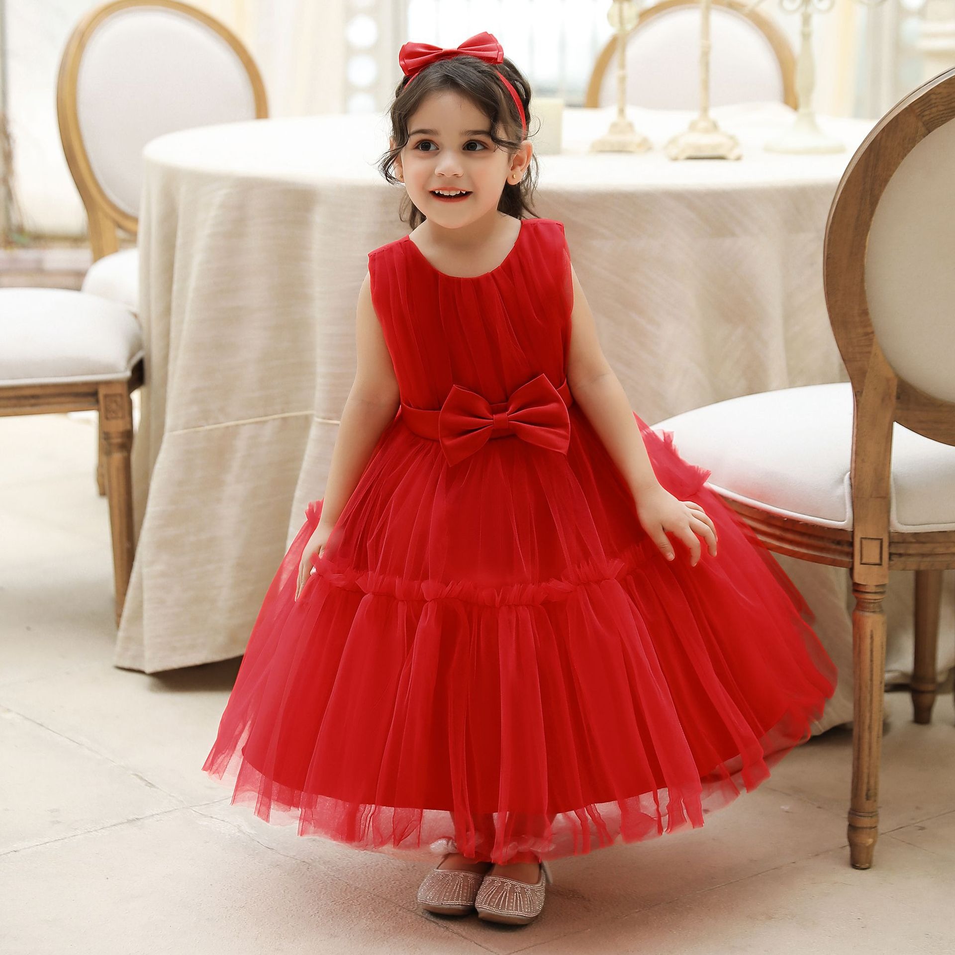 Children's mesh dress princess dress - Image 9