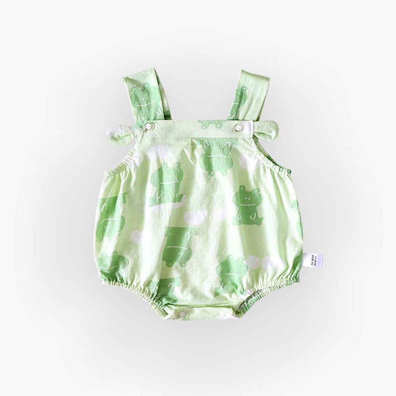 Baby Summer Thin Section Female Baby Suspender One-Piece Clothes Princess Summer Clothes Triangle Rompers - Image 6