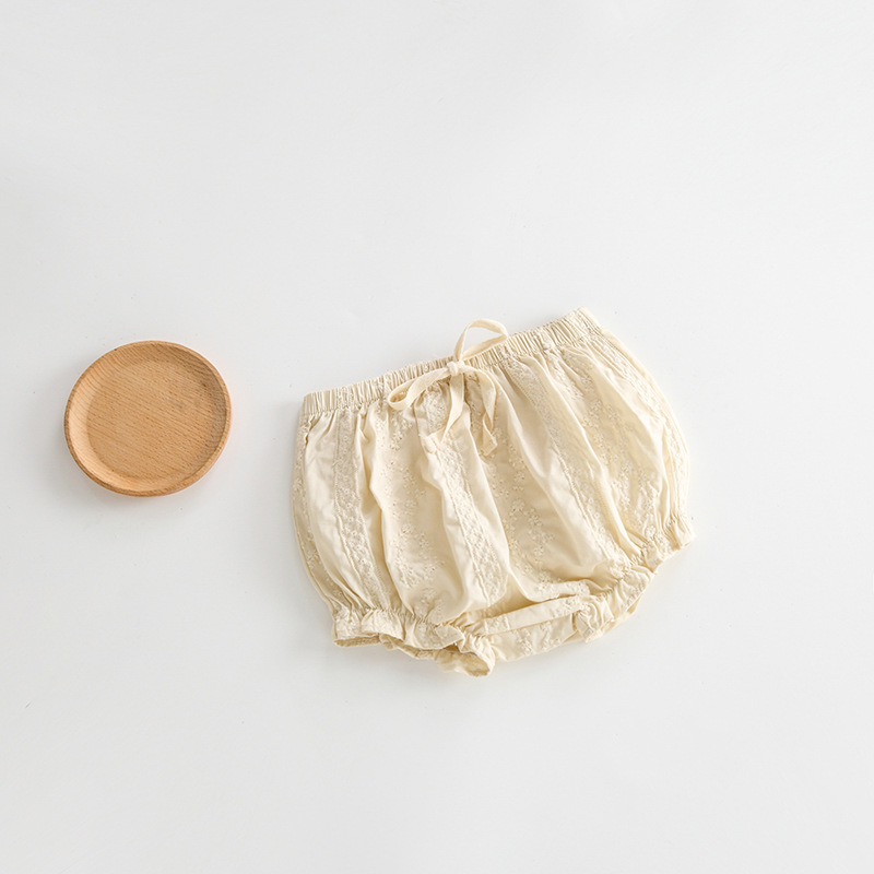 Summer Baby Shorts Embroidered Solid Color Casual Pants - Image 5