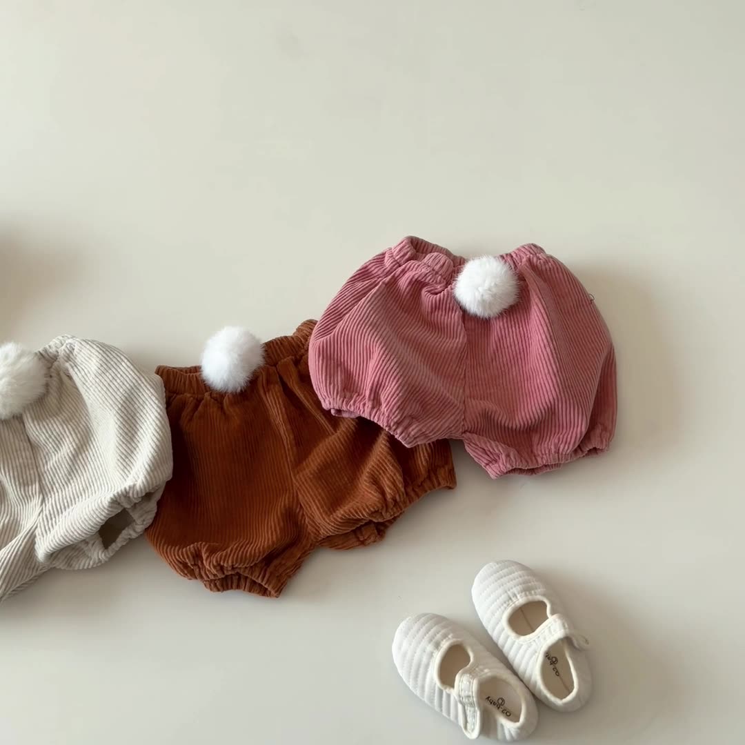 Boys and girls baby spring PP pants baby corduroy pants