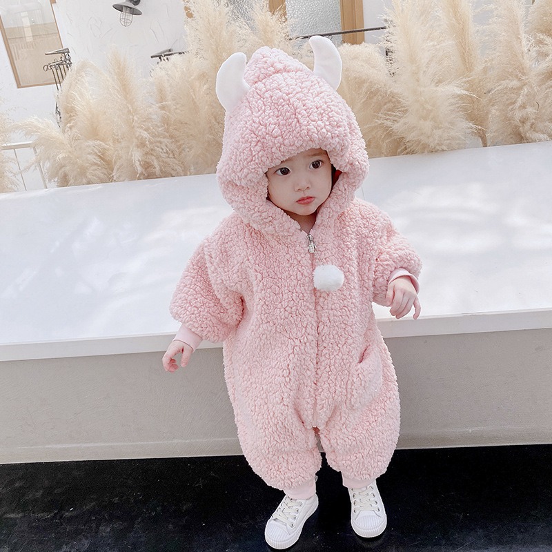 Baby Clothes Autumn and Winter Suit Baby Outwear Thickened Bodysuit - Image 2