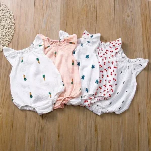 0-24M Newborn Baby Girls Bodysuit